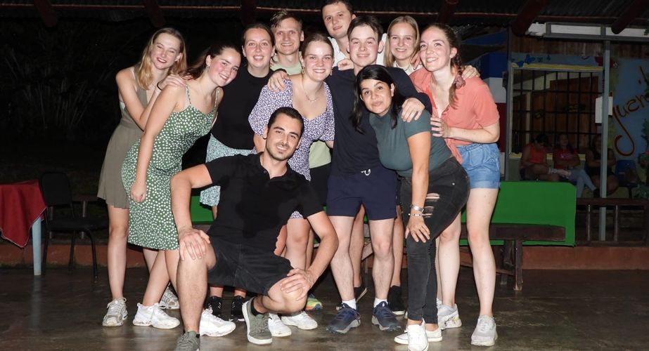 Groepsfoto latin dansles